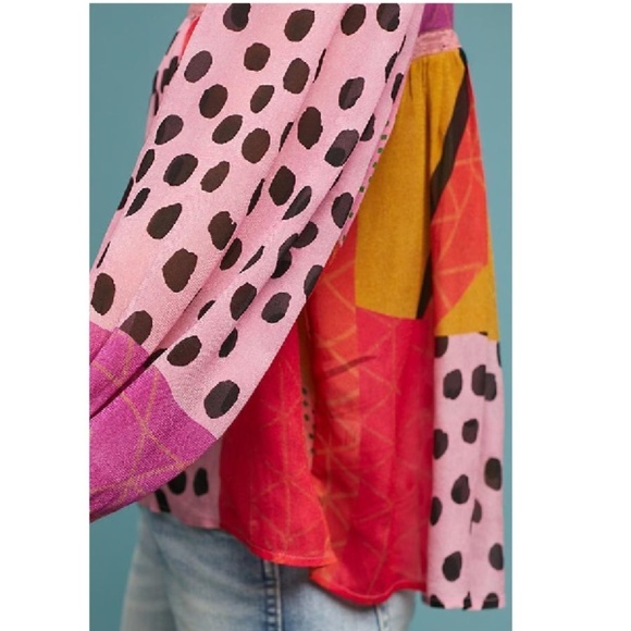 Anthropologie Eclectic Peasant Blouse by Bl-nk - Picture 3 of 8